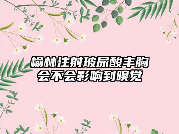 榆林注射玻尿酸丰胸会不会影响到嗅觉