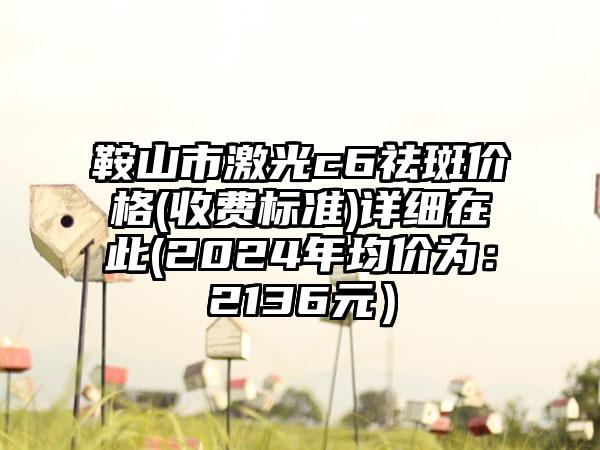 鞍山市激光c6祛斑价格(收费标准)详细在此(2024年均价为：2136元）